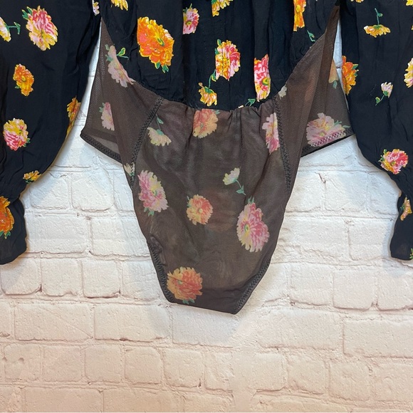 NWT FREE PEOPLE Intimately Printed Bodysuit - Picture 5 of 15